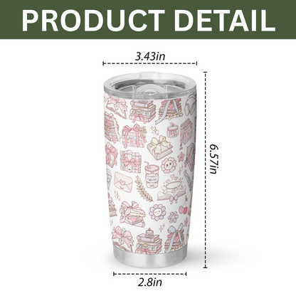 Pastel Bookish Tumbler